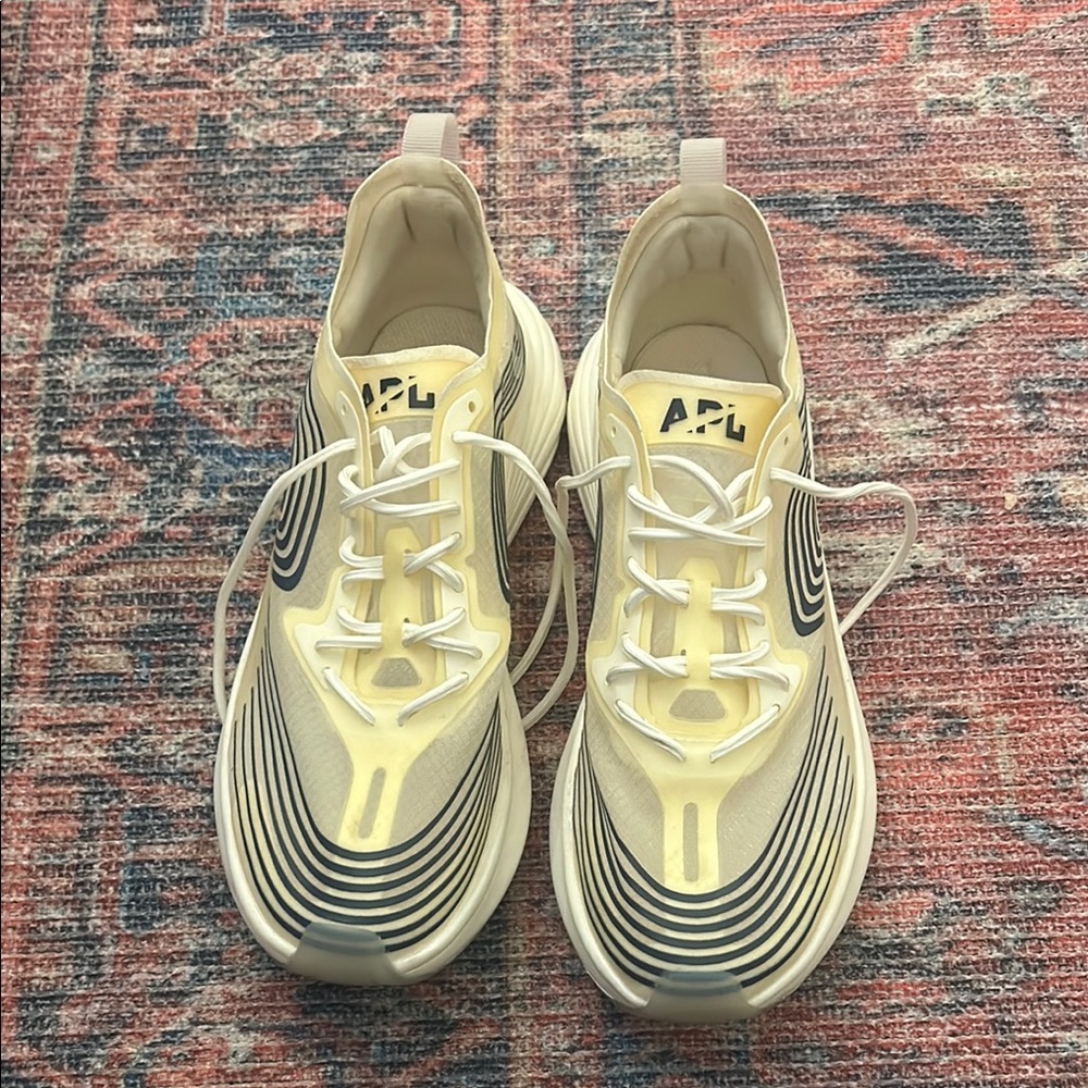 APL Ivory and Black Athletic Shoes